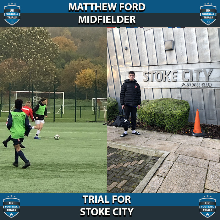 Matthew Ford - Aged 14 - Trial for Stoke City